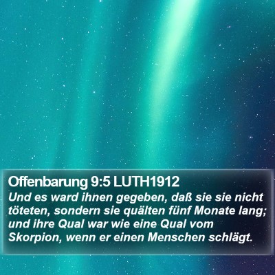 Offenbarung 9:5 LUTH1912 Bible Verse Image