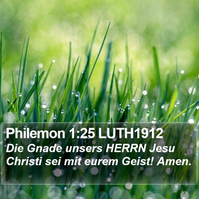 Philemon 1:25 LUTH1912 Bible Verse Image