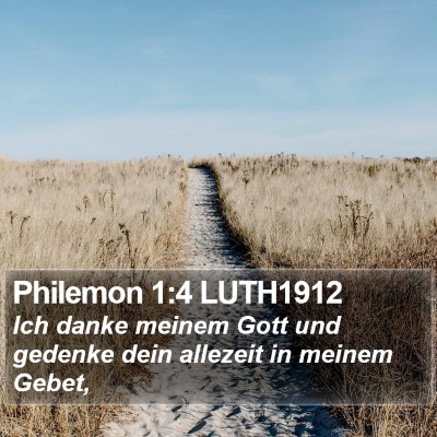 Philemon 1:4 LUTH1912 Bible Verse Image