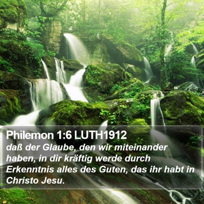 Philemon 1:6 LUTH1912 Bible Verse Image