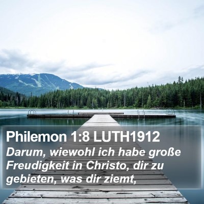 Philemon 1:8 LUTH1912 Bible Verse Image