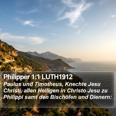 Philipper 1:1 LUTH1912 Bible Verse Image