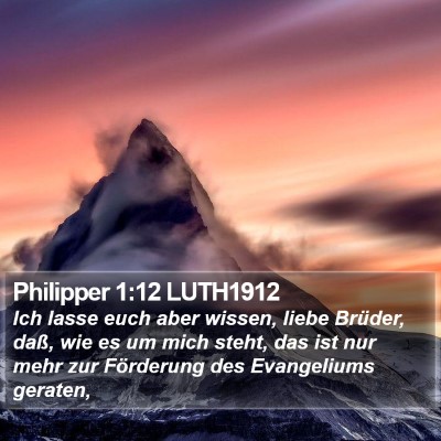Philipper 1:12 LUTH1912 Bible Verse Image