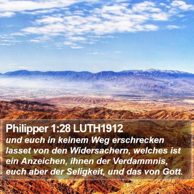 Philipper 1:28 LUTH1912 Bible Verse Image