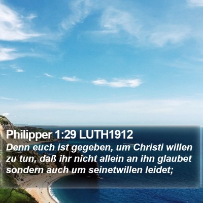 Philipper 1:29 LUTH1912 Bible Verse Image