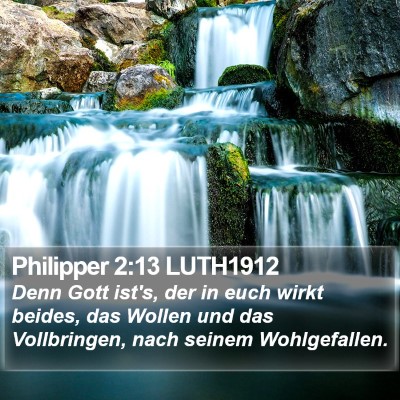 Philipper 2:13 LUTH1912 Bible Verse Image