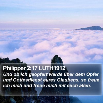 Philipper 2:17 LUTH1912 Bible Verse Image