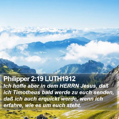 Philipper 2:19 LUTH1912 Bible Verse Image