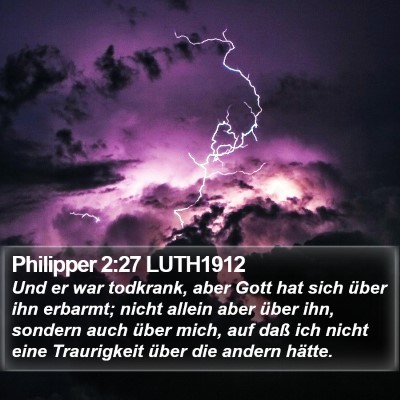 Philipper 2:27 LUTH1912 Bible Verse Image