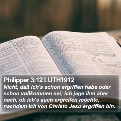 Philipper 3:12 LUTH1912 Bible Verse Image