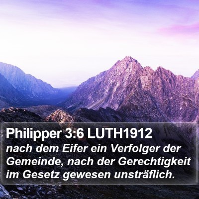 Philipper 3:6 LUTH1912 Bible Verse Image
