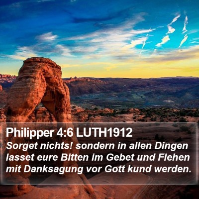 Philipper 4:6 LUTH1912 Bible Verse Image