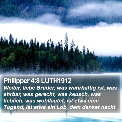 Philipper 4:8 LUTH1912 Bible Verse Image