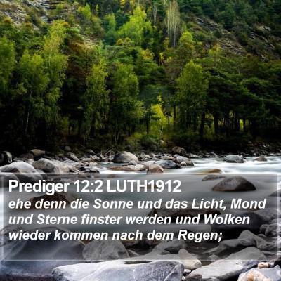Prediger 12:2 LUTH1912 Bible Verse Image