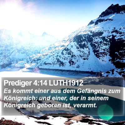 Prediger 4:14 LUTH1912 Bible Verse Image