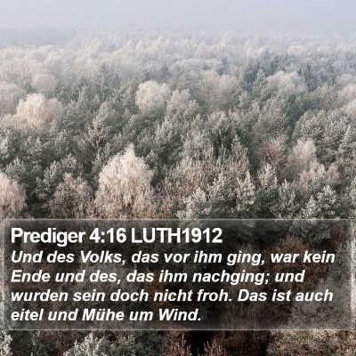 Prediger 4:16 LUTH1912 Bible Verse Image