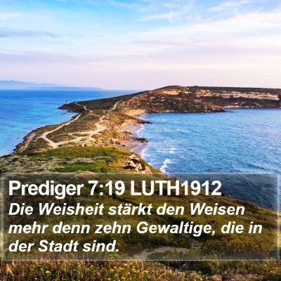Prediger 7:19 LUTH1912 Bible Verse Image