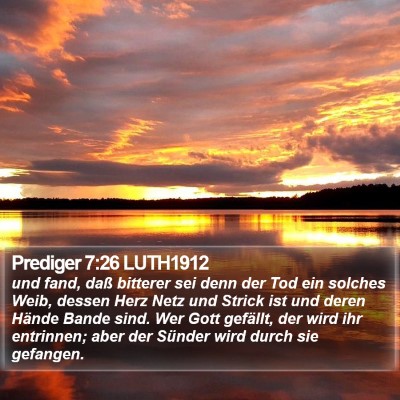 Prediger 7:26 LUTH1912 Bible Verse Image