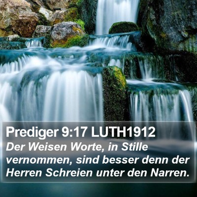 Prediger 9:17 LUTH1912 Bible Verse Image