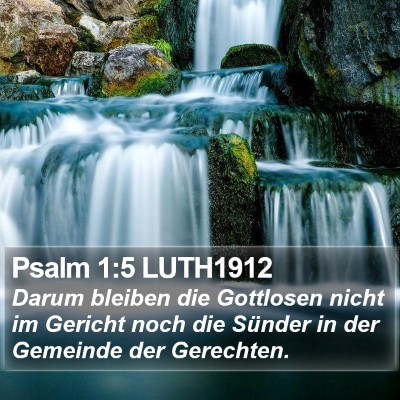 Psalm 1:5 LUTH1912 Bible Verse Image
