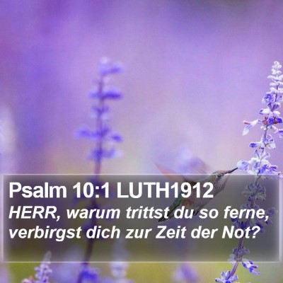 Psalm 10:1 LUTH1912 Bible Verse Image
