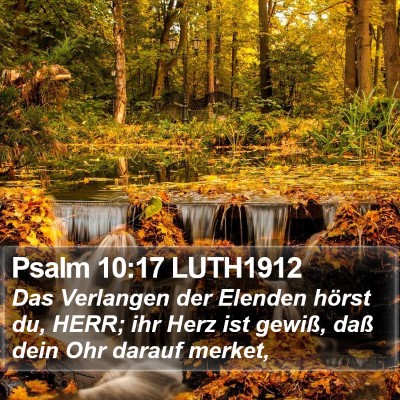 Psalm 10:17 LUTH1912 Bible Verse Image