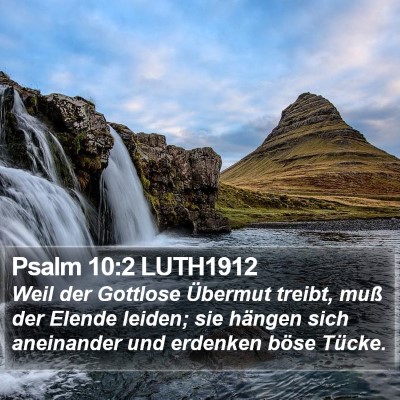 Psalm 10:2 LUTH1912 Bible Verse Image