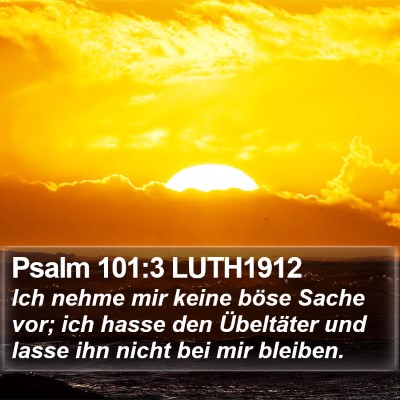 Psalm 101:3 LUTH1912 Bible Verse Image