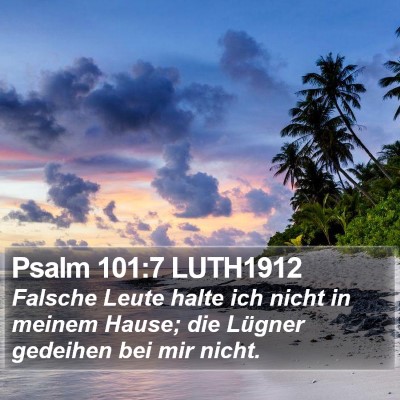 Psalm 101:7 LUTH1912 Bible Verse Image