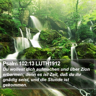 Psalm 102:13 LUTH1912 Bible Verse Image