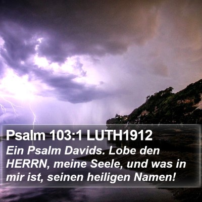 Psalm 103:1 LUTH1912 Bible Verse Image