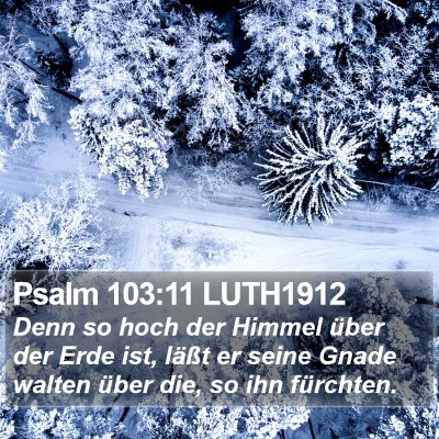 Psalm 103:11 LUTH1912 Bible Verse Image