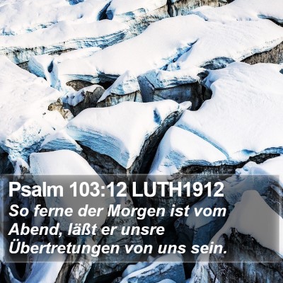 Psalm 103:12 LUTH1912 Bible Verse Image