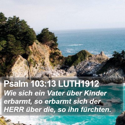 Psalm 103:13 LUTH1912 Bible Verse Image
