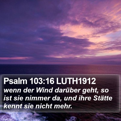 Psalm 103:16 LUTH1912 Bible Verse Image