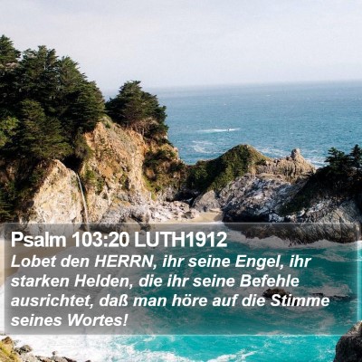 Psalm 103:20 LUTH1912 Bible Verse Image