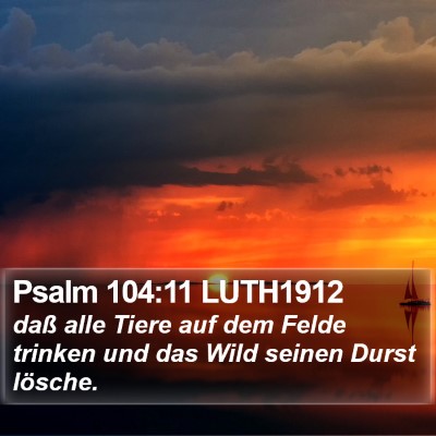 Psalm 104:11 LUTH1912 Bible Verse Image