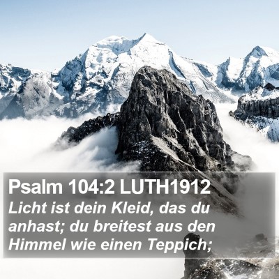 Psalm 104:2 LUTH1912 Bible Verse Image