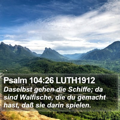 Psalm 104:26 LUTH1912 Bible Verse Image