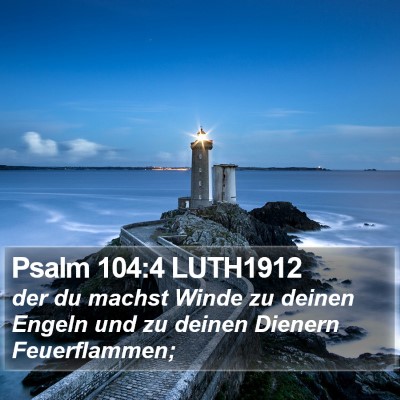 Psalm 104:4 LUTH1912 Bible Verse Image