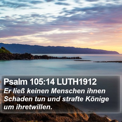 Psalm 105:14 LUTH1912 Bible Verse Image