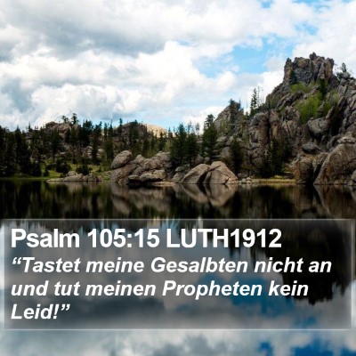 Psalm 105:15 LUTH1912 Bible Verse Image
