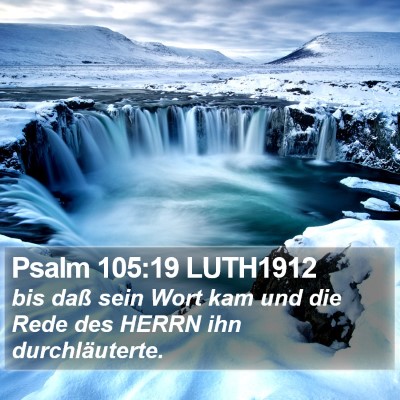 Psalm 105:19 LUTH1912 Bible Verse Image