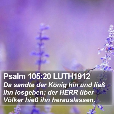 Psalm 105:20 LUTH1912 Bible Verse Image