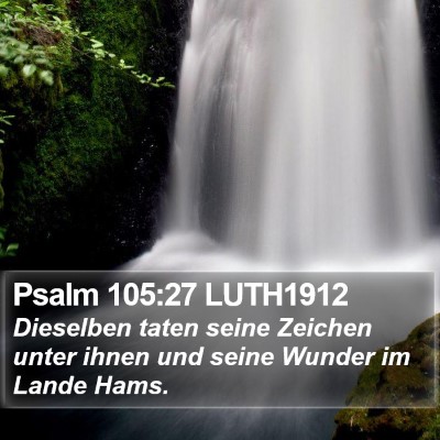 Psalm 105:27 LUTH1912 Bible Verse Image