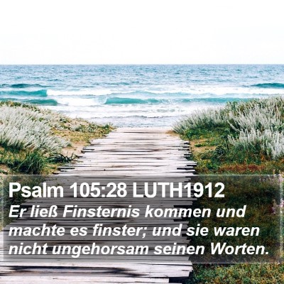 Psalm 105:28 LUTH1912 Bible Verse Image