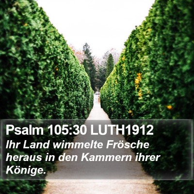 Psalm 105:30 LUTH1912 Bible Verse Image