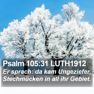 Psalm 105:31 LUTH1912 Bible Verse Image