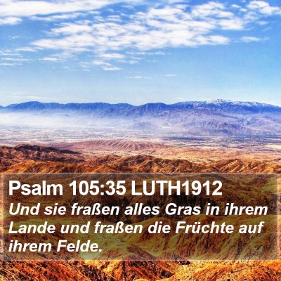 Psalm 105:35 LUTH1912 Bible Verse Image