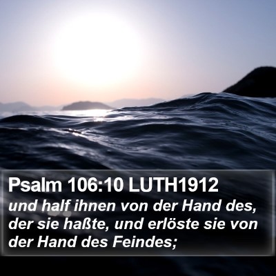 Psalm 106:10 LUTH1912 Bible Verse Image